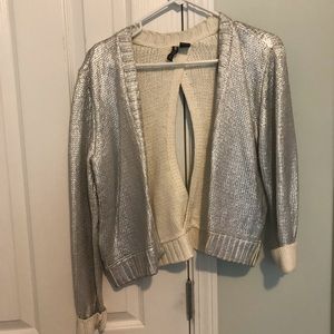 Silver cardigan